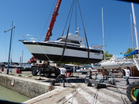 Port de Bordeaux.Sortie de chantier Août 2011